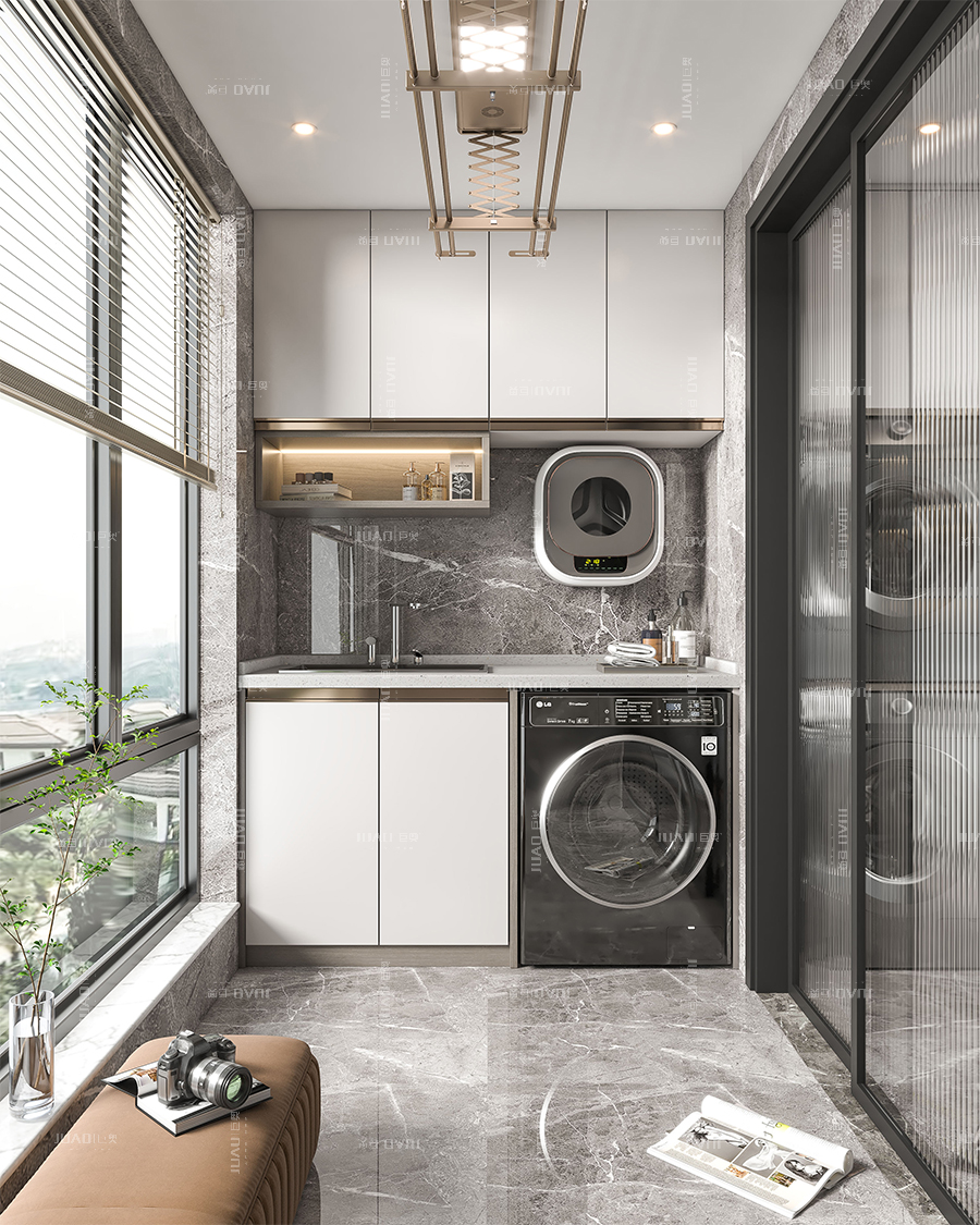 陽臺洗衣柜效果圖 陽臺洗衣柜效果圖